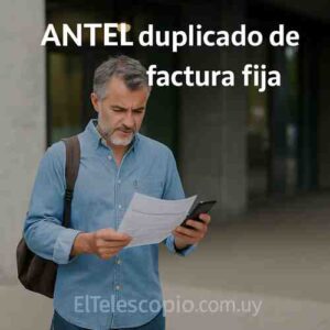 ANTEL duplicado de factura fija